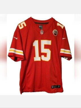 Nike Kansas City Chiefs #15 Mahomes NFL Football Jersey, Sz XL, Youth 16-18